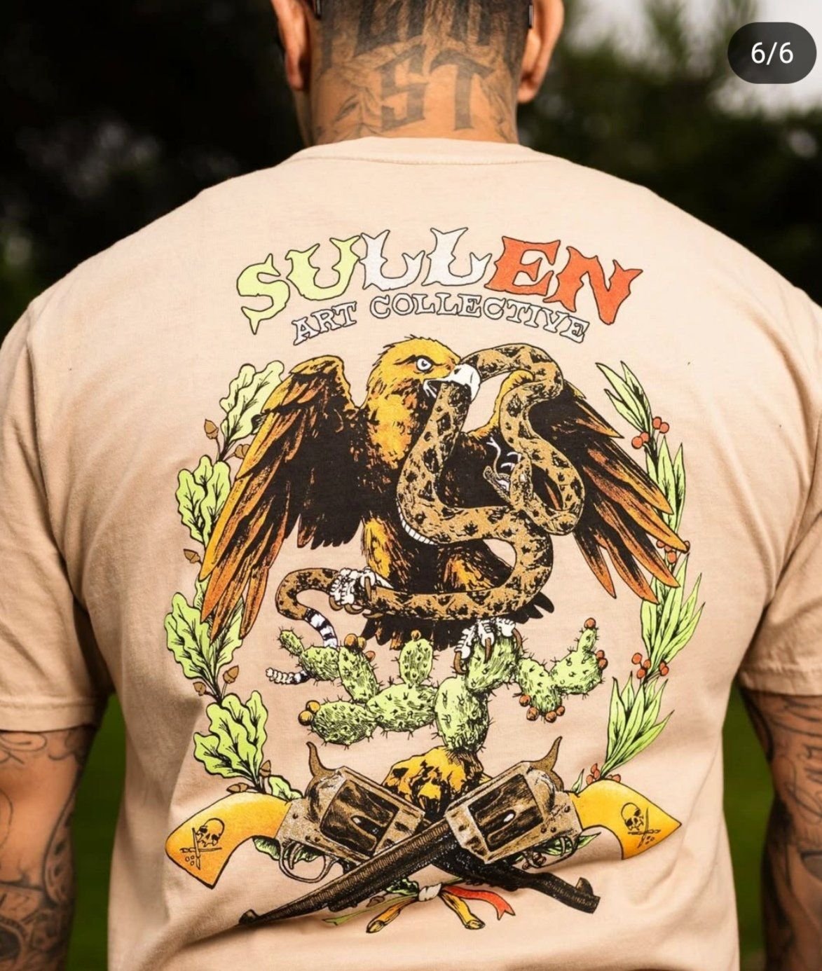 Sullen Playeras 6 Shopter crest