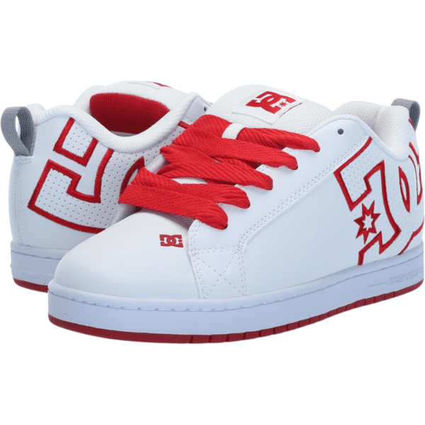 DC SHOES 
COURT GRAFFIK 
WHITE/RED