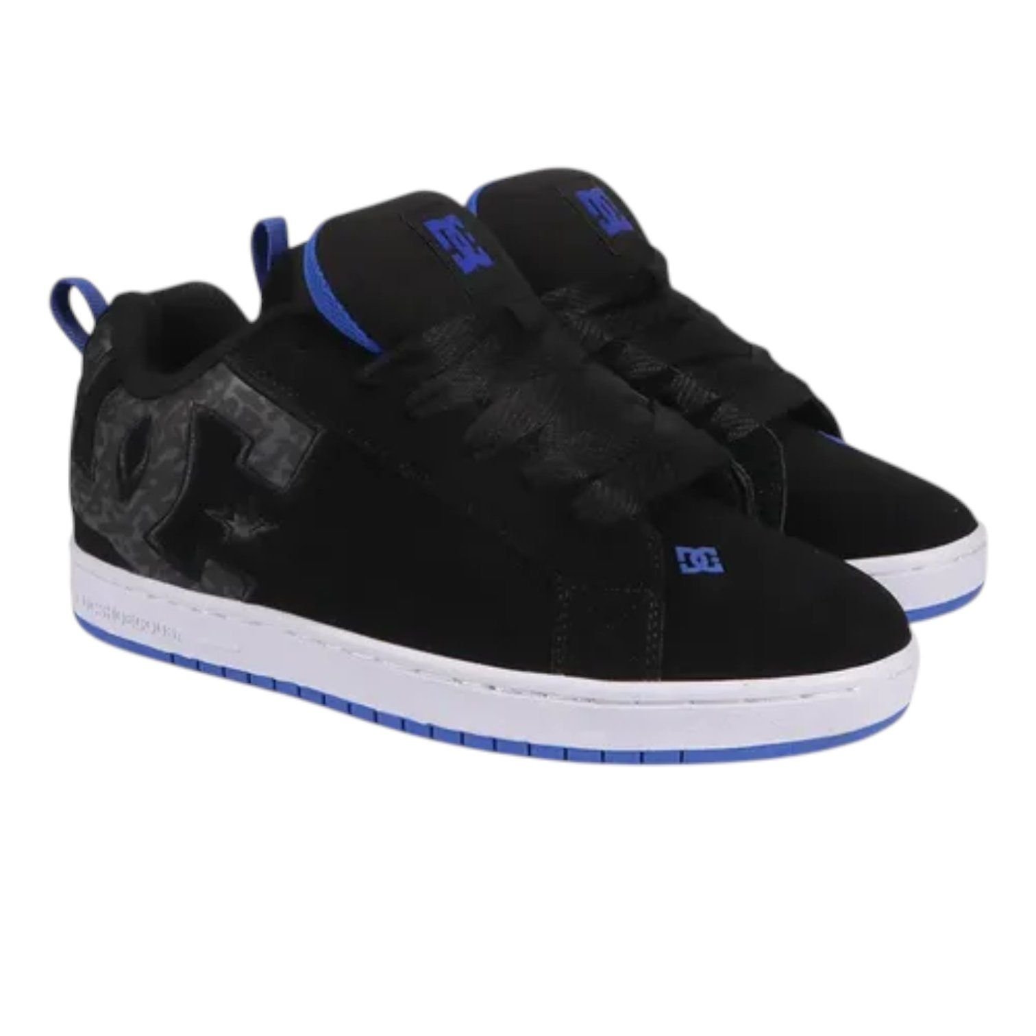 DC SHOES COURT GRAFFIK BLACK WHITE BLUE