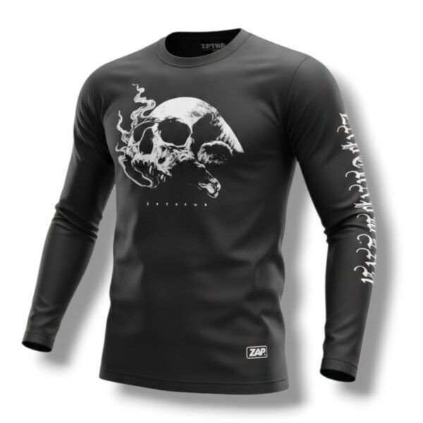 PLAYERA ZAPTRAP MANGA LARGA CRANEO