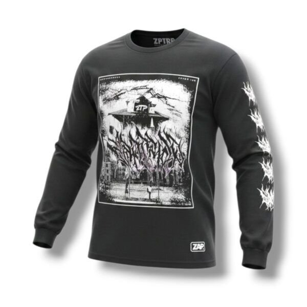 PLAYERA ZAPTRAP MANGA LARGA CASA