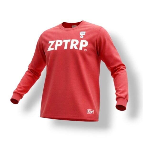 PLAYERA ZAPTRAP MANGA LARGA ROJA