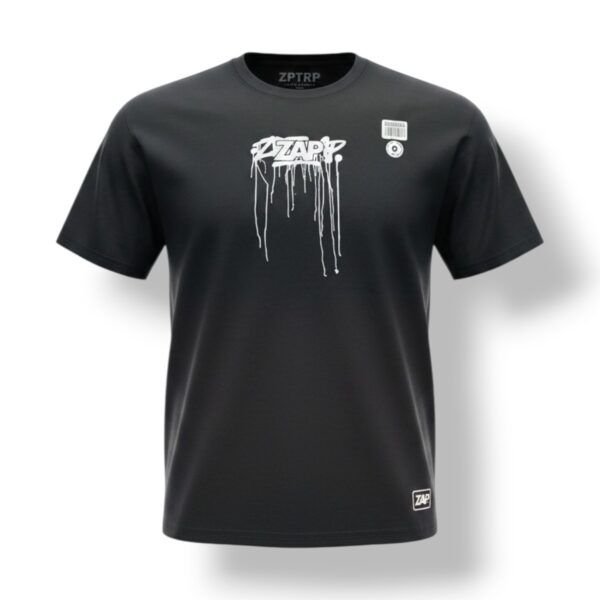 PLAYERA ZAPTRAP LOGO ESCURRIDO MANGA CORTA